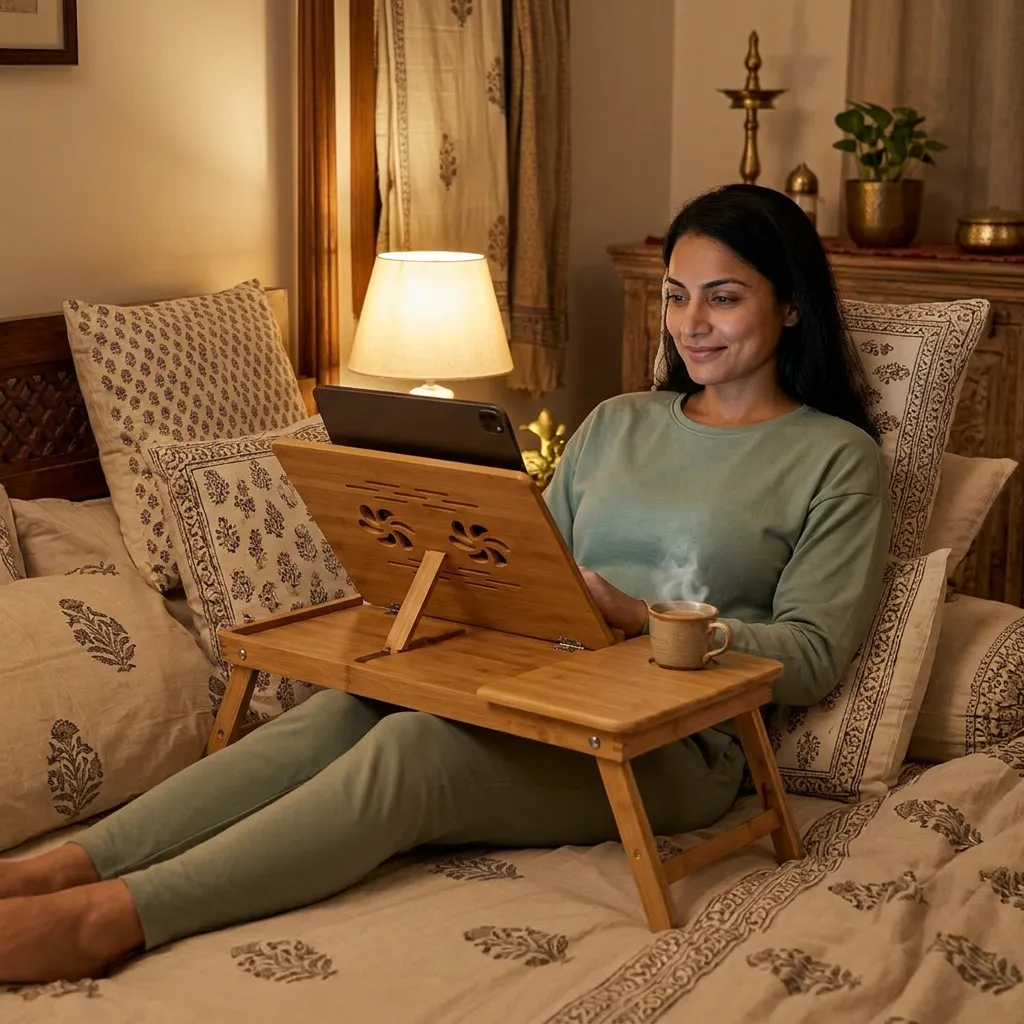 Reading & shows in bed