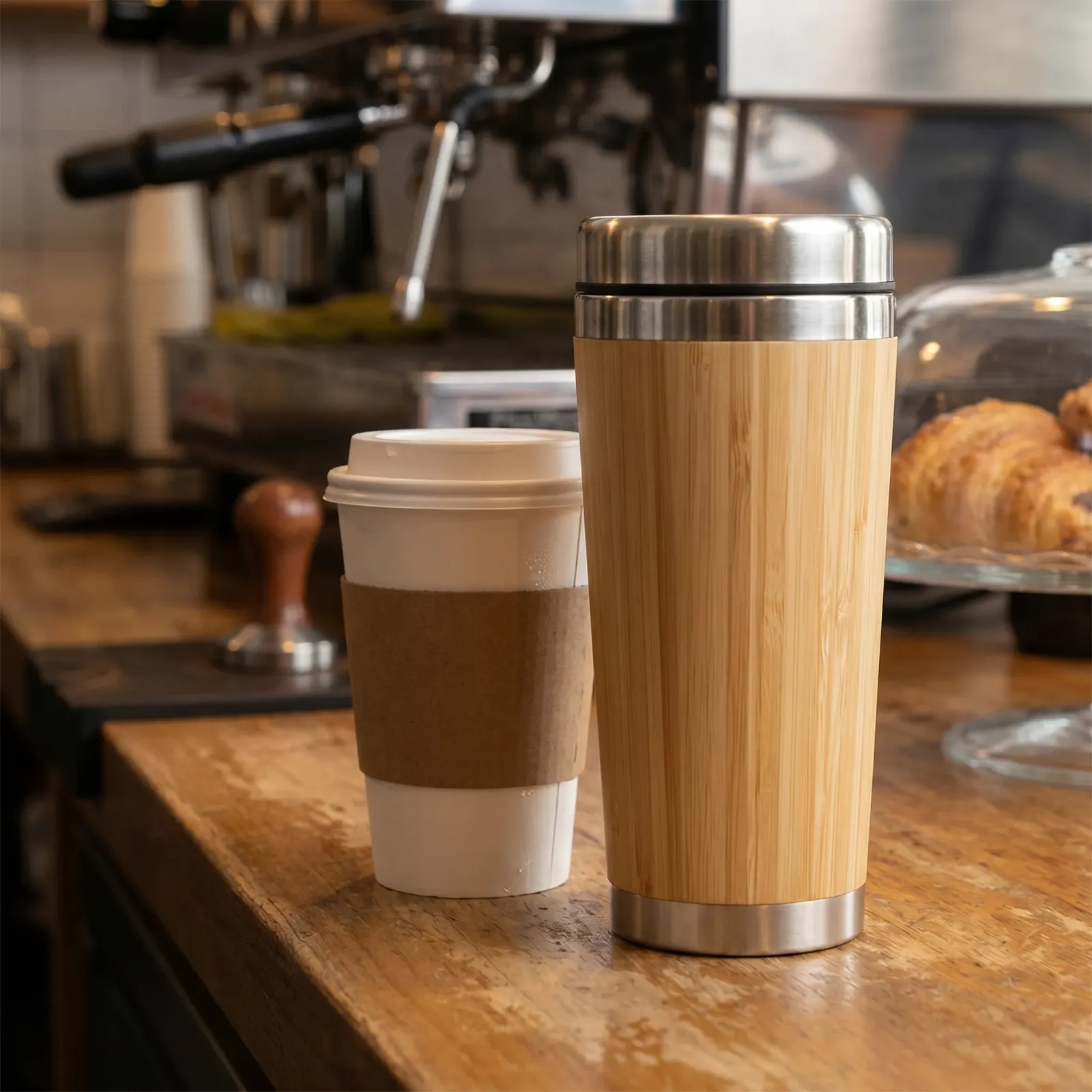 Instead of the paper cup