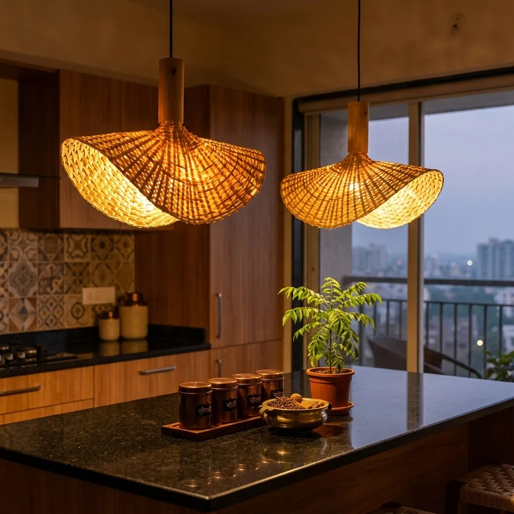 Over the kitchen island