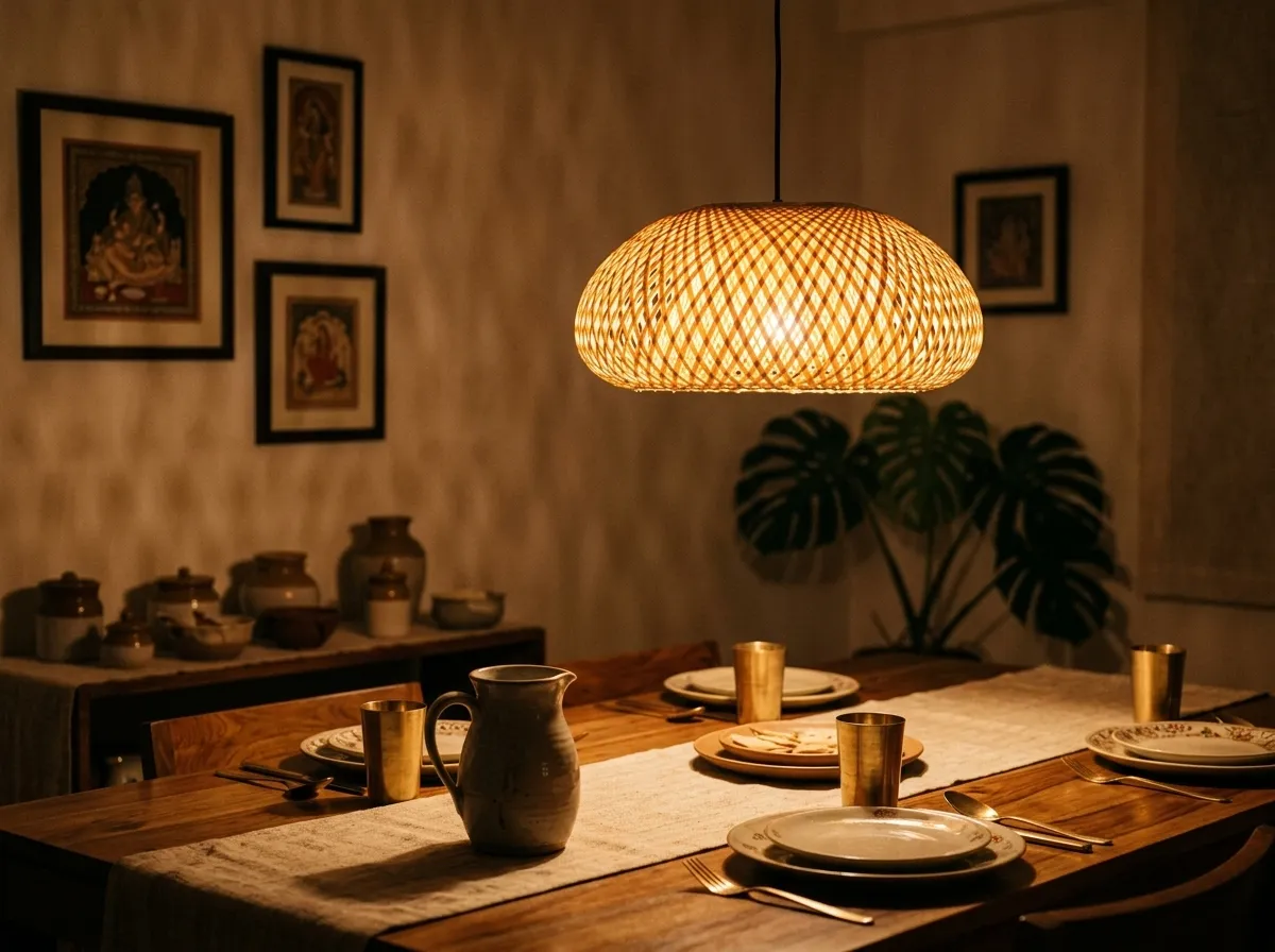 The dining table, after dark
