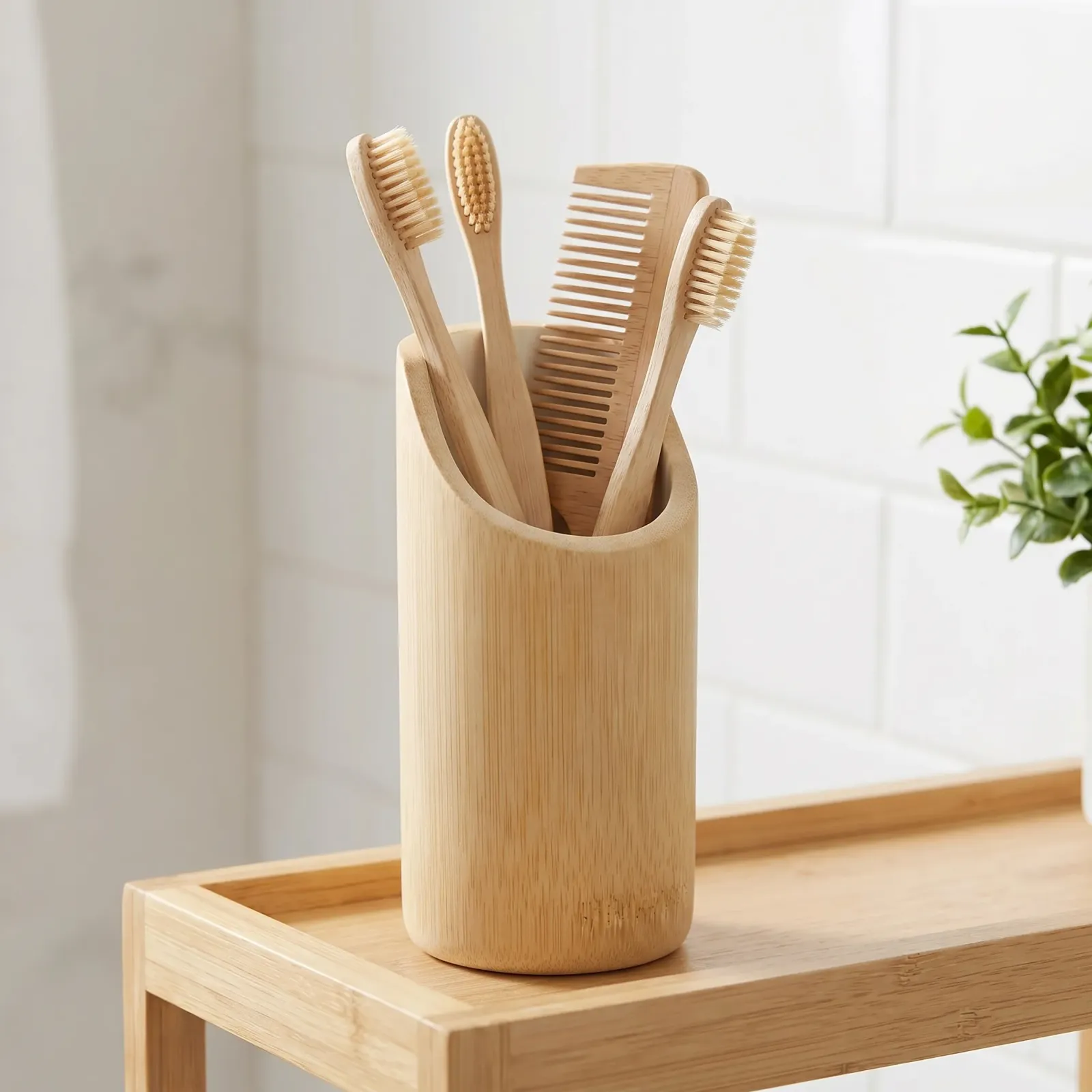 The bathroom shelf