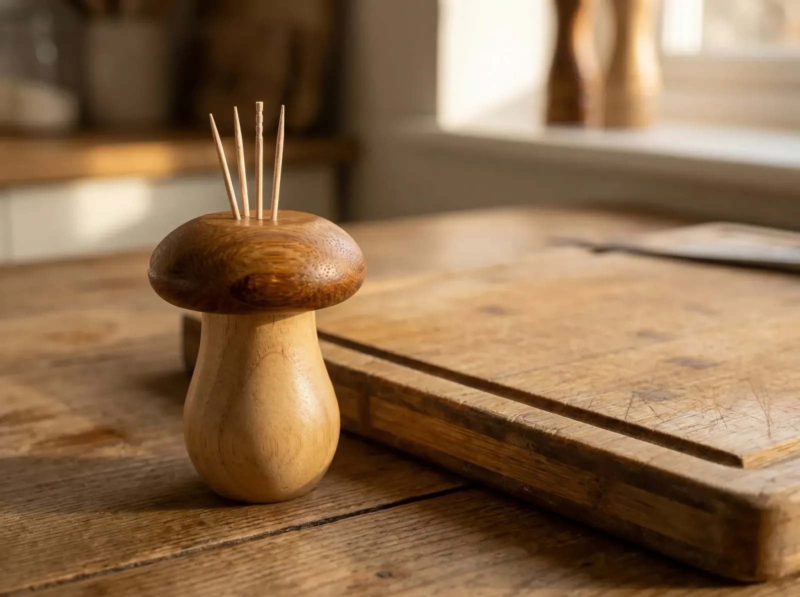 By the chopping board