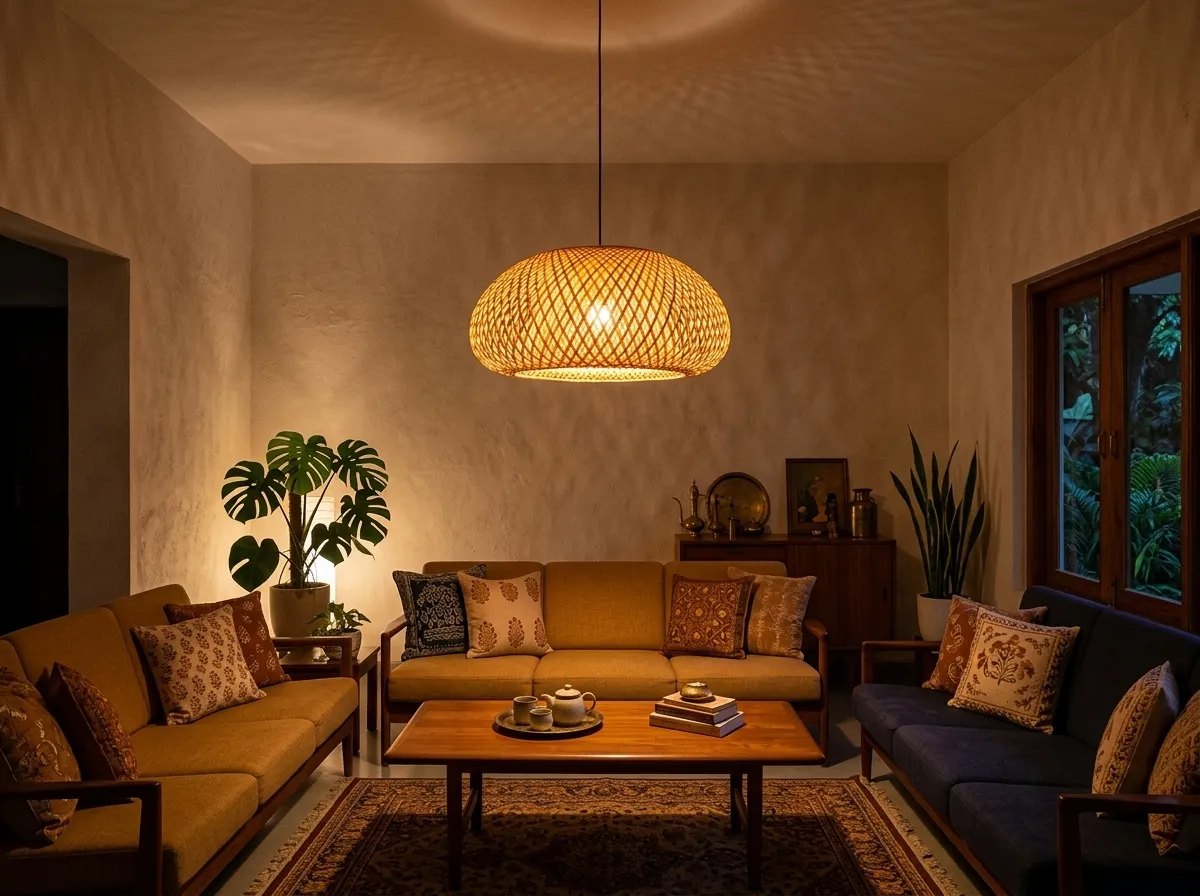 Above the sofa cluster