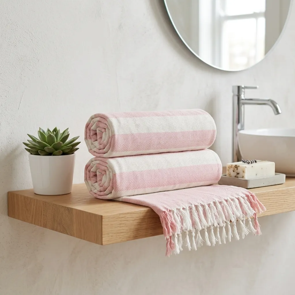 On the bathroom shelf