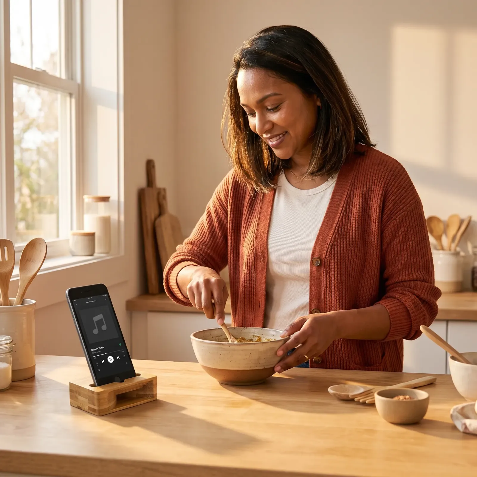 Recipes & podcasts while you cook
