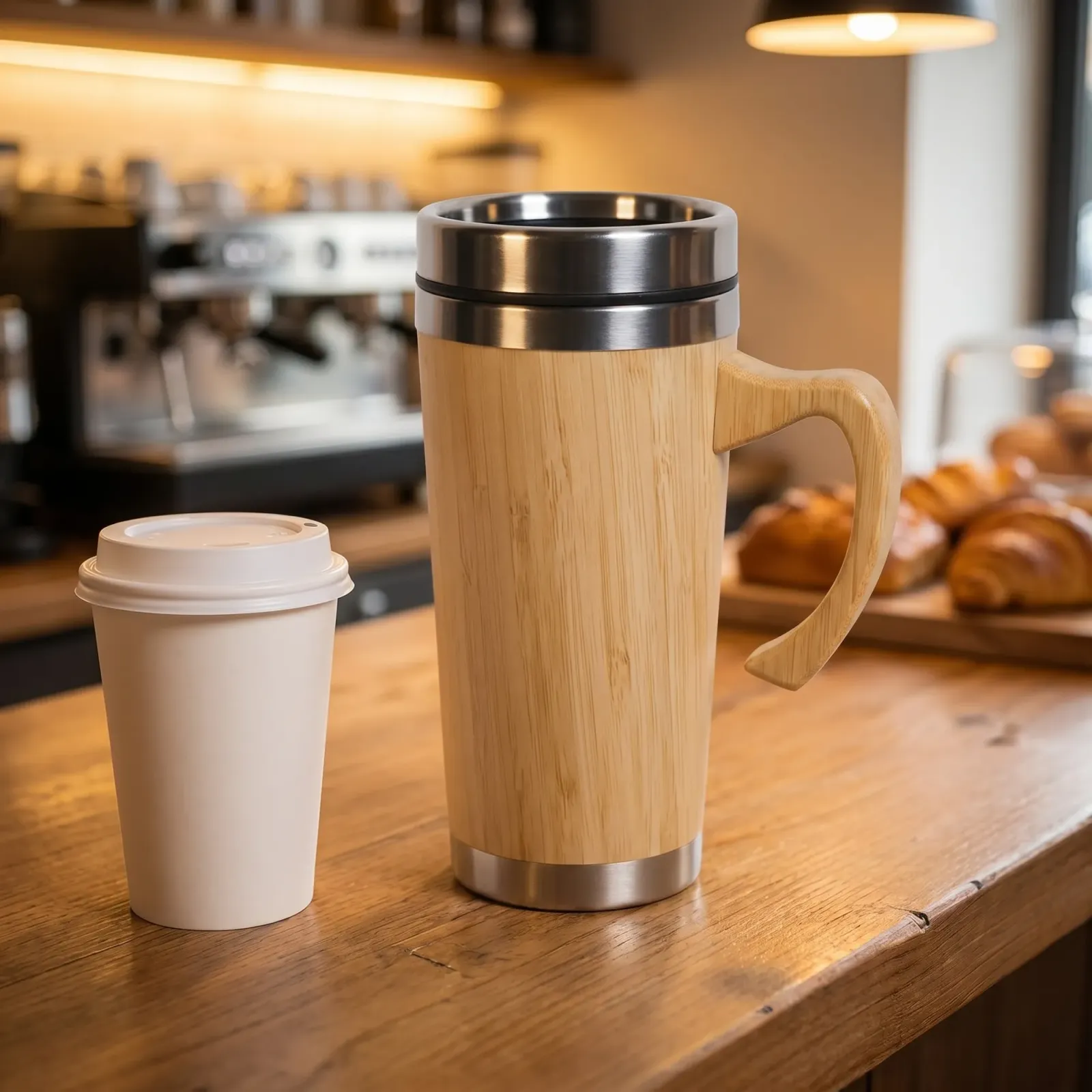 Instead of the paper cup